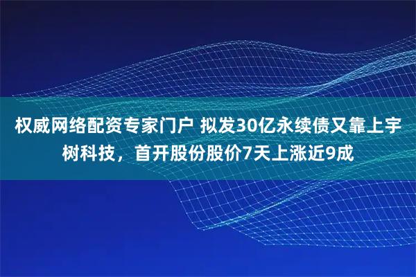 权威网络配资专家门户 拟发30亿永续债又靠上宇树科技，首开股份股价7天上涨近9成